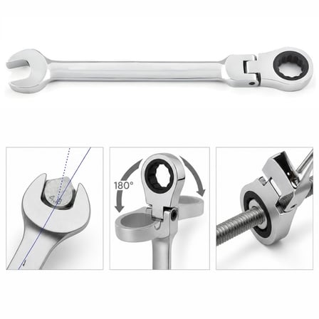 RICO Mafsallı Cırcır Kombine Anahtar 10 mm