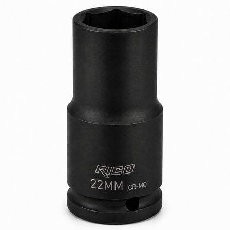 RICO 1/2 Altı Köşe Havalı Derin Lokma 22 mm