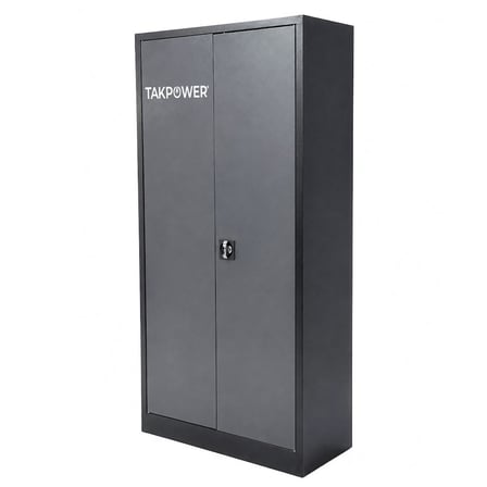 TAKPOWER 2 Kapaklı Metal Dolap - 198 lik Dosya Dolabı Antrasit Gri
