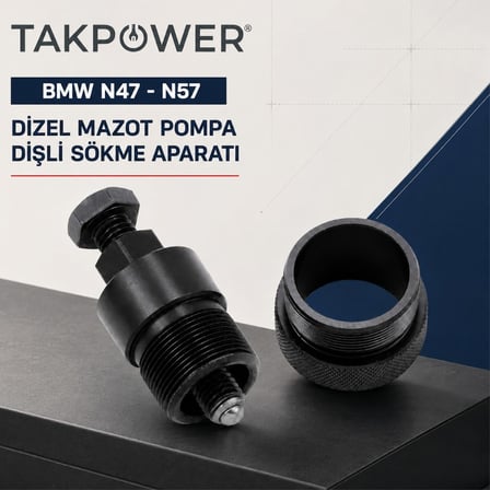 TAKPOWER BMW N47 - N57 Dizel Mazot Pompası Dişli Sökme Aparatı
