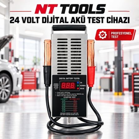 NT TOOLS 24 Volt Dijital Akü Test Cihazı