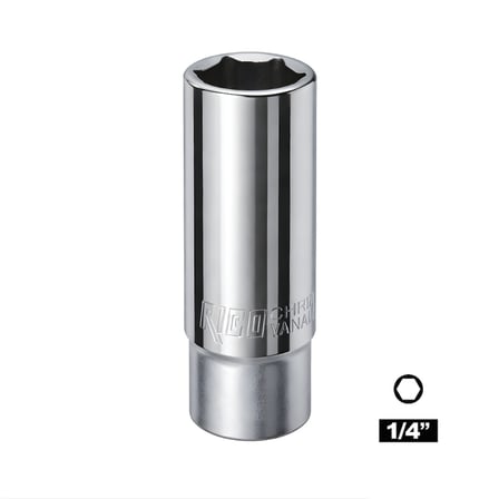 RICO 1/4 Altı Köşe Derin Lokma 7 mm
