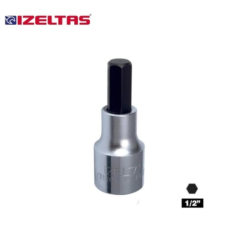 IZELTAS 1/2 H10 Lokmalı Allen Uç Kısa 10 mm
