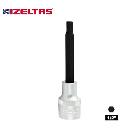 IZELTAS 1/2 H6 Lokmalı Allen Uç Uzun 6 mm