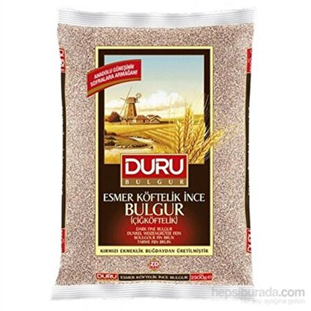 DURU ESMER ÇİĞKÖFTELİK BULGUR 1 KG