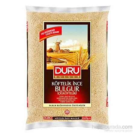 DURU ÇİĞ KÖFTELİK BULGUR 1 KG