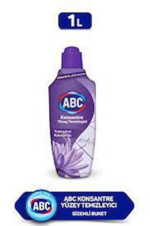 ABC KONSANTRE YÜZEY TEMİZLEYİCİ (MOR) GİZEMLİ BUKET 1000 ML