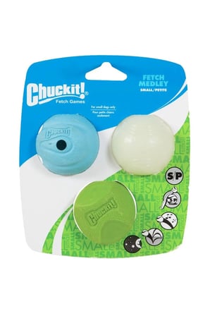 Fetch Medley 3 Farklı Köpek Oyun Topu 6.5 Cm