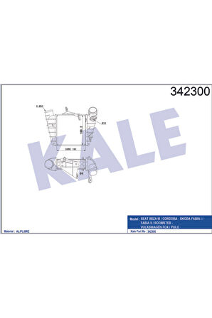 6q0145804a/g Turbo Radyatörü (ıntercooler) Vw Polo Seat Ibıza Iv