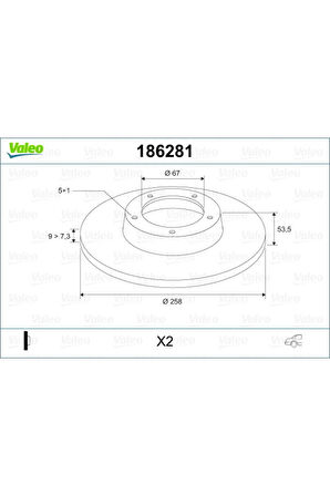 FREN DISKI ARKA MERCEDES 190 W201 W202 W124 C124 A2024230012-A2014231212