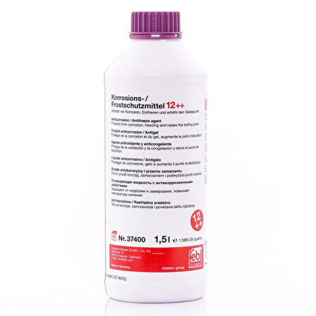 FEBI 37400-G12+ G13 ANTİFRİZ VW ONAYLI (EFLATUN RENGİ) 1.5 LT