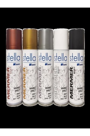 Stella Mermer Efekti Sprey 200ml Beyaz