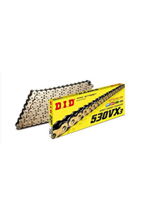 Dıd 530Vx3 Gold X-Ring Zincir-124 Bakla