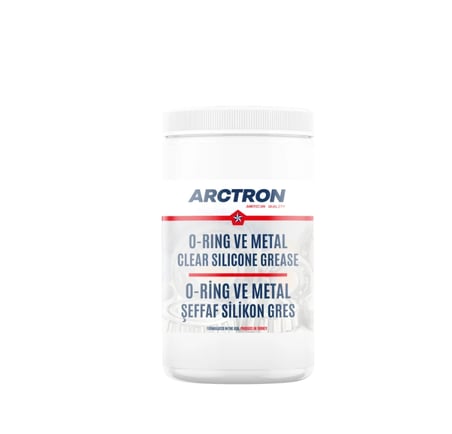 Arctron Silikon Gres Şeffaf O-ring Plastik-Metal Yağlama - 500 GR