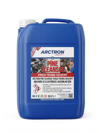 ARCTRON PİNE CLEANSOL Mekanik ve Elektriksel Aksamlar İçin Parça Yıkama Solventi - 20 KG