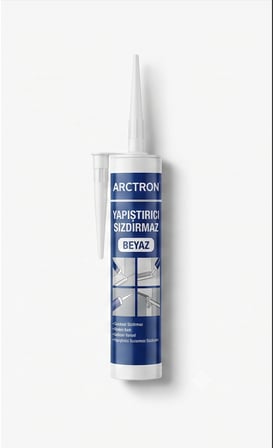 Arctron Yapıştırıcı Sızdırmaz Pu mastik 300 ml - Beyaz