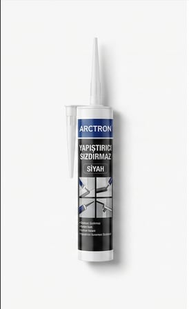 Arctron Yapıştırıcı Sızdırmaz Pu mastik 300 ml - Siyah