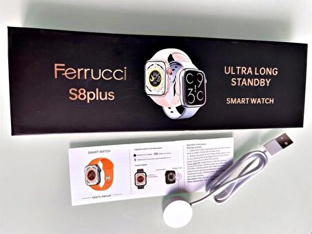 Ferrucci S8plus Ultra Long Standby Smart Watch Akıllı Kol Saati  FC-SMART-S8 PLUS.14