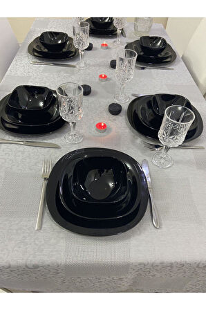 Etuval Kendinden Desenli Salon Masa Örtüsü