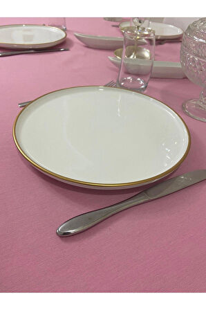 Sıvı Geçirmez Dertsiz Masa Örtüsü Pembe