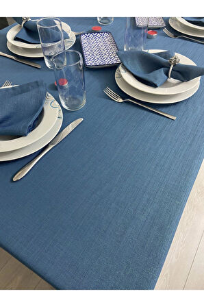 Simli Dertsiz Oval Masa Örtüsü Beyaz 150x210