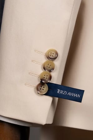 Limited  Edition Yelekli Takım Elbise Krem