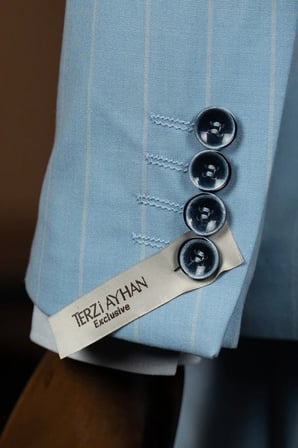 Exclusive Kruvaze Takım Elbise Buz Mavi