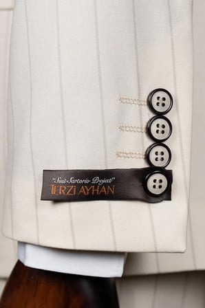 Exclusive Kruvaze Takım Elbise Bej