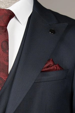 Exclusive Yelekli Takım Elbise Lacivert