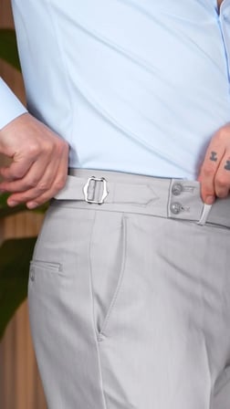 Pilesiz Tokalı Pantalon Taş