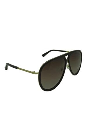 Mod.1035 C.02 Ekartman 59-14 Kahverengi Sarı Kırçıllı Erkek Güneş Gözlüğü
