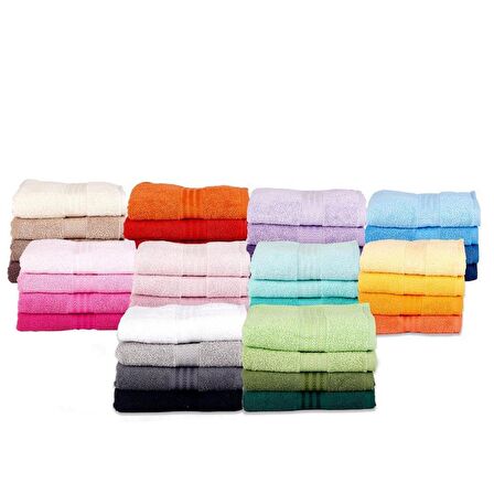 Hobby Rainbow 4´lü 50x90 Havlu Seti Kahve