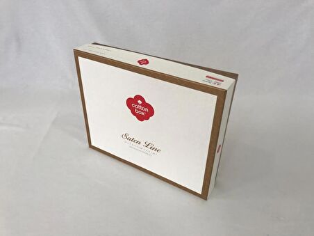 Cotton Box Çift Kişilik Saten Nevresim Takımı Amentes Gri