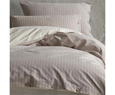 Clasy Butik Native Serisi Çift Kişilik Nevresim Takımı Norma v2 Gri
