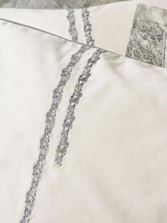 Cotton Box Çift Kişilik Elit Saten Nevresim Takımı Sandero Haki