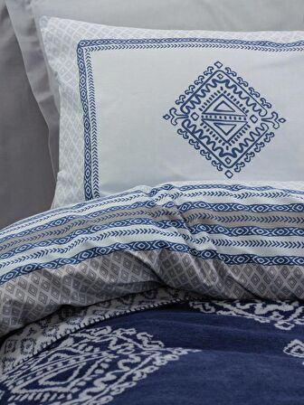 Cotton Box Çift Kişilik Battaniyeli Nevresim Takımı Hardy Gri
