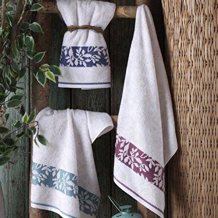 Hobby Pamuk 6´lı 50x90 Havlu Seti Spring Mor