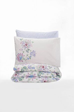 Cotton Box Bohem Nevresim Takımı Çift Kişilik Adsila Mavi