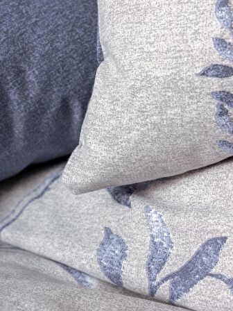 Cotton Box Modeline Ranforce Nevresim Takımı Çift Kişilik Nitsa Lacivert