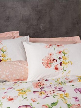 Cotton Box Modeline Tek Kişilik Nevresim Takımı Emma Somon 