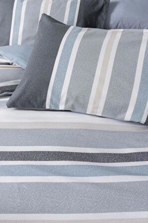 Cotton Box Line Nevresim Takımı Çift Kişilik Agahta Gri