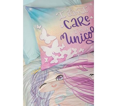 Cotton Box Genç Ranforce Nevresim Takımı Tek Kişilik Sirena Mint