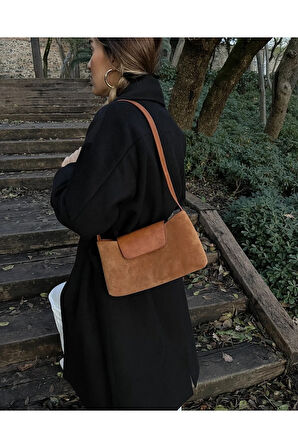 Alya Nubuk Deri Çanta Taba