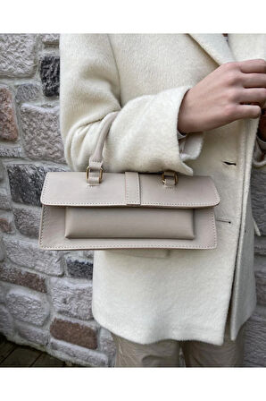 Kapaklı City Çanta Vizon