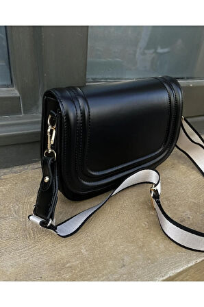 Kanvas Askılı Rugan Çanta Siyah