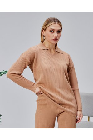 İğne Kırığı Detay Model Akrilik 2 Li Kadın Triko Takım