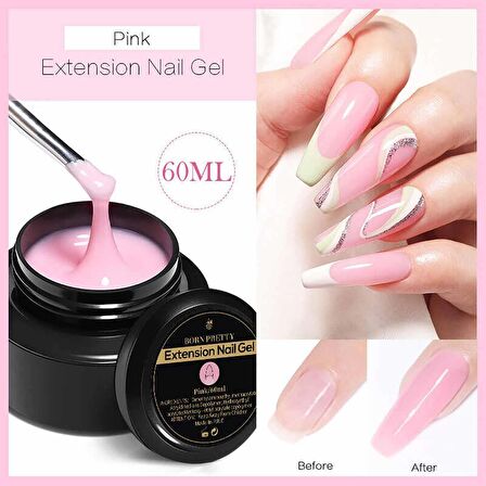 Born Pretty Nail Extension Gel Pembe 60 ml