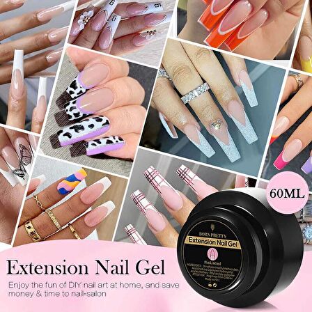 Born Pretty Nail Extension Gel Pembe 60 ml