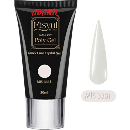 Adanil Misyul Profesyonel 30 ml Beyaz Poly Gel 3331 Akrilik Jel