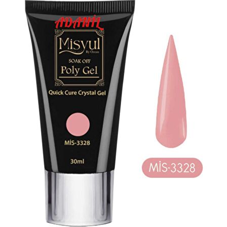 Adanil Misyul Profesyonel 30 ml Koyu Nude Poly Gel 3328 Akrilik Jel